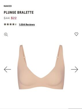 SKIMS Naked Plunge Bralette - Mica